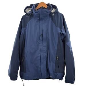 L. L. Bean Men’s 3-in-1 Windbloc Polartec Outdoor Hiking Jacket Blue Size Large